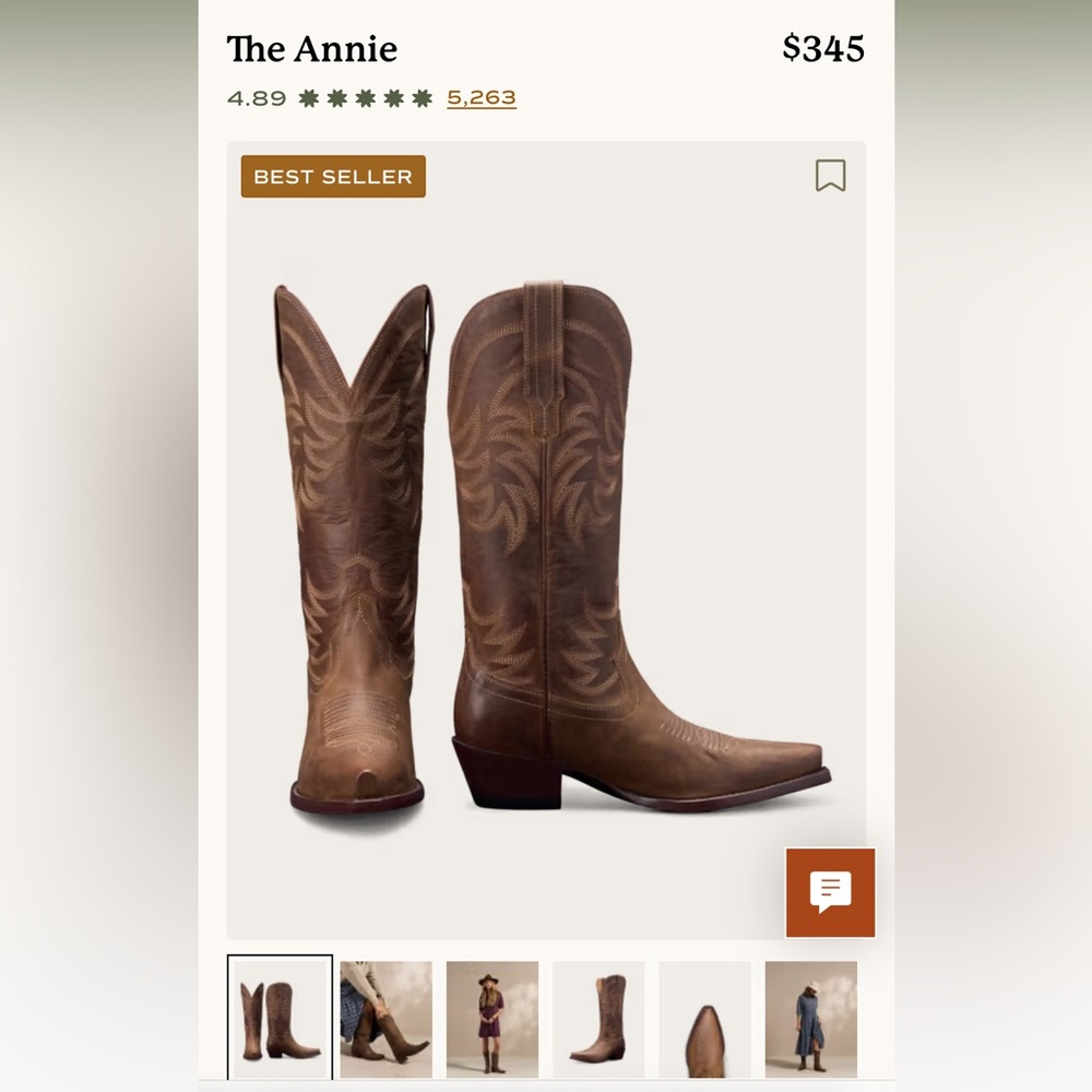 ANNIE TECOVA COWGIRL BOOTS